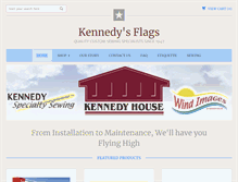 Tablet Screenshot of kennedysflags.com